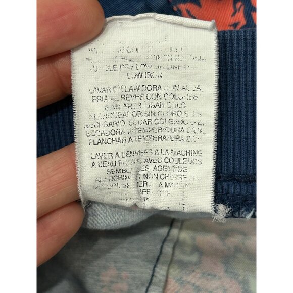 Lee Womens Relaxed Fit Mid Rise Floral Navy Capri Pants Sz M - Picture 8 of 10